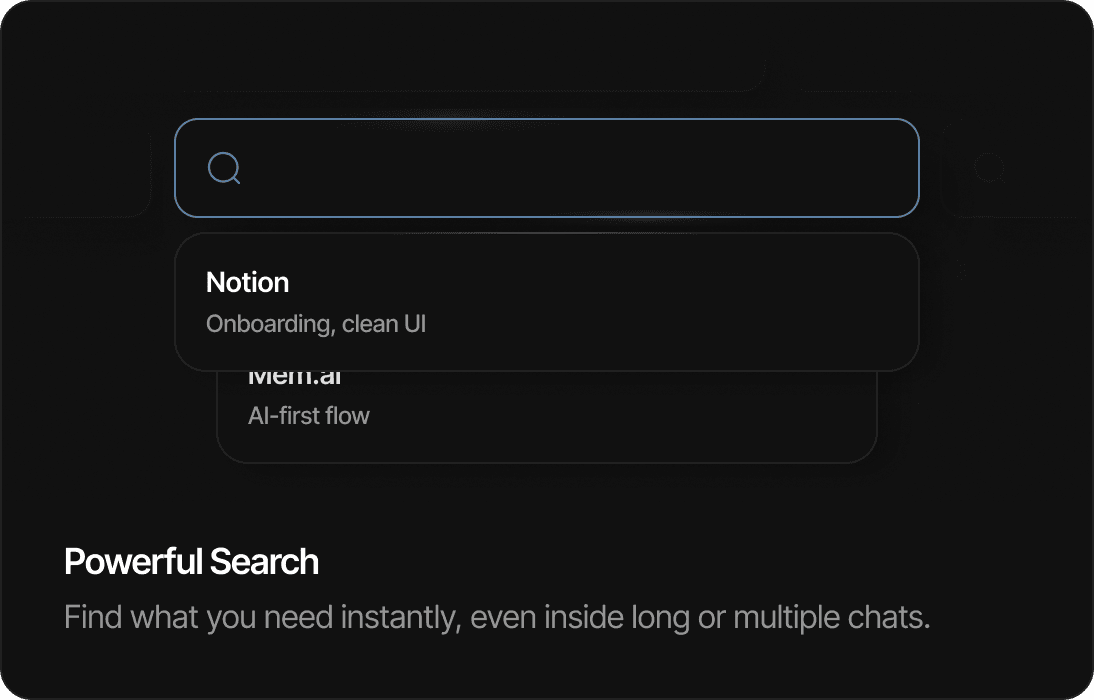 Powerful Search interface